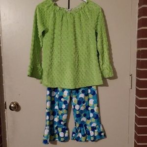 Spring colors - Minky outfit Lolly Wolly Doodle